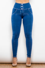 Load image into Gallery viewer, High Waist Skinny Buttoned Long Jeans
