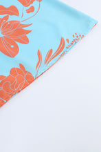 Load image into Gallery viewer, Printed V-Neck Drawstring Waist Dress