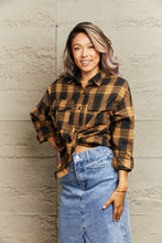 Load image into Gallery viewer, Plaid Dropped Shoulder Shirt
