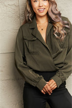 Load image into Gallery viewer, Lapel Collar Long Sleeve Blouse