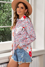 Load image into Gallery viewer, Printed Button Up Dropped Shoulder Shirt