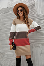 Load image into Gallery viewer, Striped Sweater Dress