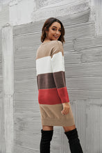 Load image into Gallery viewer, Striped Sweater Dress