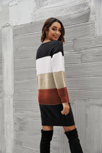 Load image into Gallery viewer, Striped Sweater Dress