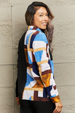 Load image into Gallery viewer, Contrast Printed Long Sleeve Collared Neck Shirt