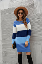 Load image into Gallery viewer, Striped Sweater Dress