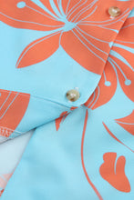 Load image into Gallery viewer, Printed V-Neck Drawstring Waist Dress