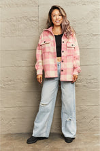 Load image into Gallery viewer, Plaid Collared Neck Button Down Jacket