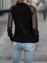 Load image into Gallery viewer, Mock Neck Raglan Sleeve Blouse