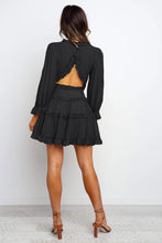 Load image into Gallery viewer, Ruffle Detailing Open Back Dress