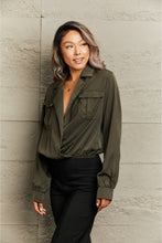 Load image into Gallery viewer, Lapel Collar Long Sleeve Blouse