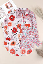 Load image into Gallery viewer, Printed Button Up Dropped Shoulder Shirt