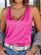 Load image into Gallery viewer, V-Neck Ruched Detail Tank
