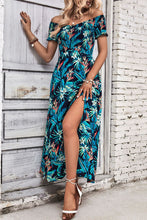 Load image into Gallery viewer, Floral Off-Shoulder Slit Dress
