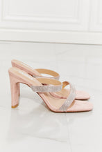 Load image into Gallery viewer, MMShoes Leave A Little Sparkle Rhinestone Block Heel Sandal in Pink
