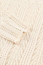 Load image into Gallery viewer, Openwork Scalloped Trim Knit Top
