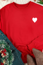 Load image into Gallery viewer, NAUGHTY NICE Heart Graphic Sweatshirt
