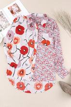 Load image into Gallery viewer, Printed Button Up Dropped Shoulder Shirt
